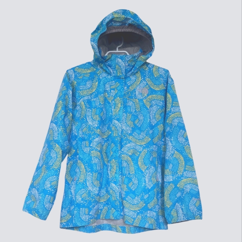 The North Face Hyvent Rain Jacket,Stowaway Hood,Youth Girls XL (18),Women's S